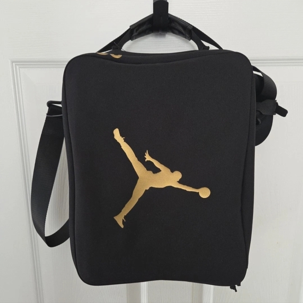 Jordan Shoe bag Men's L Black & Gold Sneakers Travel/Display 9B0388-K5X